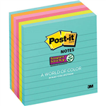 POSTIT 6756SSMIA SUPER STICKY NOTES 101 X 101MM MIAMI PACK 6