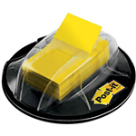 POSTIT 680HVYW FLAGS DESK GRIP DISPENSER YELLOW PACK 200