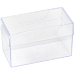 DEFLECTO BUSINESS CARD BOX 100 X 60 X 50MM CLEAR