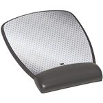 3M MW309LE PRECISE MOUSE PAD WITH GEL WRIST REST MEDIUM ABSTRACT BLACKSILVER