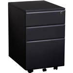 INITIATIVE MOBILE PEDESTAL 2 DRAWER 1 FILE 400 X 520 X 620MM BLACK