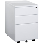 INITIATIVE MOBILE PEDESTAL 2 DRAWER 1 FILE 400 X 520 X 620MM WHITE