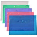 CUMBERLAND DOCUMENT WALLET STUD CLOSURE A4 ASSORTED PACK 10