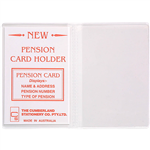 CUMBERLAND CARD HOLDER WALLET 2 POCKET 100 X 70MM WHITECLEAR PACK 10