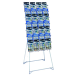 JPM BROCHURE HOLDER MOBILE DISPLAY RACK 28 X DL WHITE