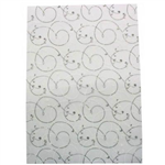 CUMBERLAND 8128 PAPER TRANSLUCENT VINES DESIGN A4 SILVERWHITE PACK 10