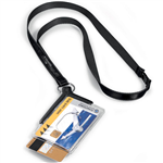 DURABLE DELUXE DUO CARD HOLDER WITH LANYARD