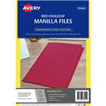 AVERY 88212 MANILLA FOLDER FOOLSCAP RED PACK 20