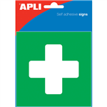 APLI FIRST AID SELF ADHESIVE SIGN 114 X 114MM