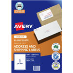 AVERY 936085 J8167 ADDRESS AND SHIPPING LABEL SMUDGE FREE INKJET 1UP WHITE PACK 50