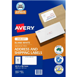 AVERY 936097 J8160 QUICK PEEL ADDRESS AND SHIPPING LABEL SURE FEED INKJET 21UP WHITE PACK 50