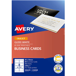 AVERY 936229 C32028 QUICK CLEAN BUSINESS CARD 220GSM 85 X 54MM GLOSS WHITE PACK 80