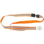 REXEL ID LANYARD REFLECTIVE HIGH VISABILITY ORANGE PACK 5