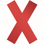 DURABLE FLOOR MARKING SIGN RED CROSS 430MM REDWHITE PACK 5