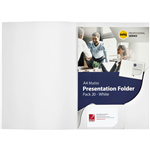 MARBIG PROFESSIONAL PRESENTATION FOLDER A4 MATTE WHITE PACK 20