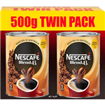 NESCAFE BLEND 43 INSTANT COFFEE 500G PACK 2