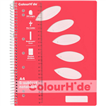 COLOURHIDE 5SUBJECT NOTEBOOK 250 PAGE A4 WATERMELON