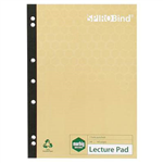MARBIG 100 RECYCLED LECTURE PAD 7 HOLE PUNCHED 140 PAGE A4