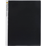 MARBIG DISPLAY BOOK NONREFILABLE INSERT COVER 20 POCKET A4 CLEARBLACK