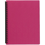 MARBIG DISPLAY BOOK REFILLABLE 20 POCKET A4 PINK