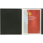 MARBIG DISPLAY BOOK NONREFILABLE TWIN WIRE 30 POCKET A4 BLACK