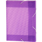 MARBIG BOX FILE A4 SHIMMER PURPLE