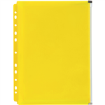 MARBIG BINDER POCKET ZIP CLOSURE A4 YELLOW