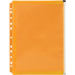 MARBIG BINDER POCKET ZIP CLOSURE A4 ORANGE