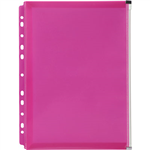 MARBIG BINDER POCKET ZIP CLOSURE A4 PINK