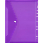MARBIG BINDER POCKET BUTTON CLOSURE A4 PURPLE