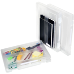 MARBIG FILE CASE WITH CLIP LABELS A4 CLEAR