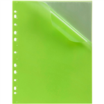 MARBIG SOFT TOUCH BINDER DISPLAY BOOK NONREFILLABLE 10 POCKET A4 LIME