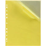 MARBIG SOFT TOUCH BINDER DISPLAY BOOK NONREFILLABLE 10 POCKET A4 YELLOW