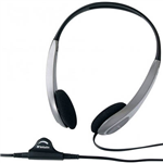 VERBATIM HEADSET MULTIMEDIA WITH VOLUME CONTROL SILVERBLACK