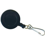 KEVRON ID1021 BADGE REEL SWIVEL CLIP BLACK