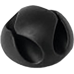 DURABLE CAVOLINE SELF ADHESIVE CABLE MANAGEMENT CLIPS 2 CABLES GRAPHITE PACK 6