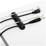 DURABLE CAVOLINE SELF ADHESIVE CABLE MANAGEMENT CLIPS 4 CABLES GRAPHITE PACK 2