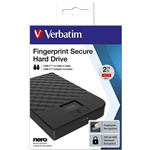 VERBATIM FINGERPRINT SECURE HARD DRIVE 2TB BLACK