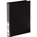 MARBIG CLEARVIEW INSERT RING BINDER 2D 25MM A4 BLACK