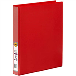 MARBIG CLEARVIEW INSERT RING BINDER 2D 25MM A4 RED