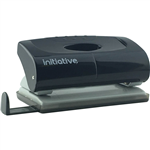 INITIATIVE HOLE PUNCH 2 HOLE 12 SHEET SMALL PLASTIC BLACK