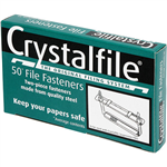 CRYSTALFILE FILE FASTENERS BOX 50