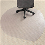 MARBIG CHAIRMAT PVC CONTEMPO LOW PILE CARPET 990 X 1240MM GLASS CLEAR
