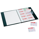 REXEL VISITORS BOOK REFILLS 100 BADGE INSERTS