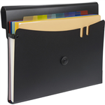 MARBIG EXPANDING FILE WITH 7 REMOVABLE POCKETS PP A4 BLACK