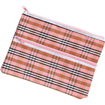 MARBIG GIANT 2 ZIP TARTAN PENCIL CASE 375 X 264MM