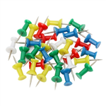 MARBIG PUSH PINS ASSORTED PACK 30