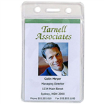 REXEL ID POUCH SOFT PORTRAIT 62 X 104MM CLEAR PACK 10