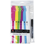REXEL ID EVENT WRISTBANDS FLUORO ASSORTED PACK 30