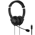 KENSINGTON HIFI USBC HEADPHONES WITH MIC BLACK